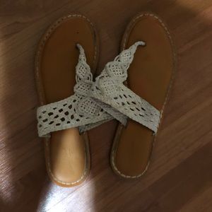 Tan sandals